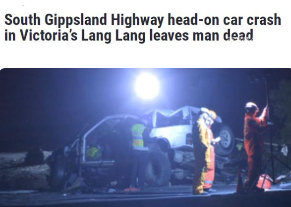 澳洲高速发生车祸致1男子当场死亡1